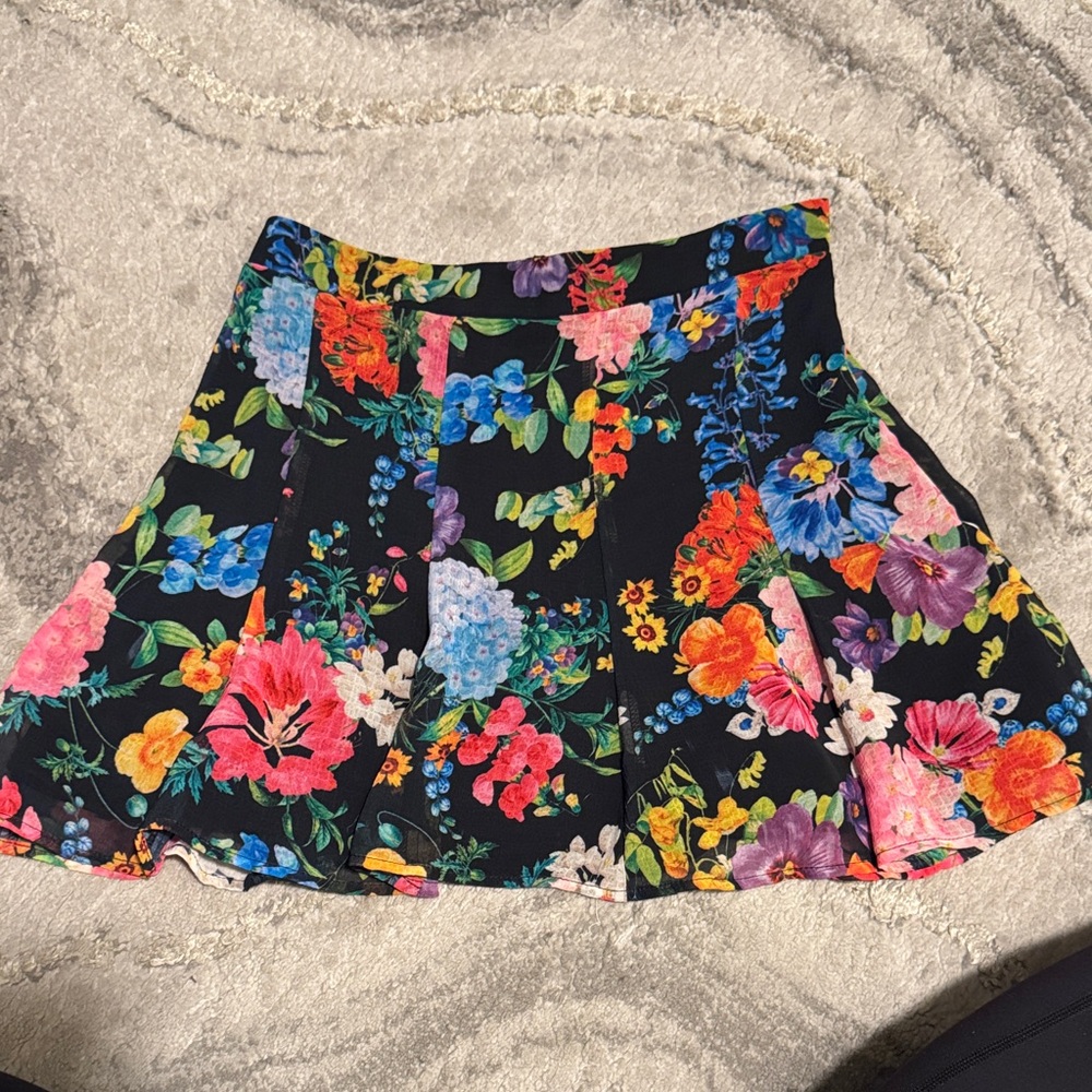 Show Me Your MuMu Colorful Floral Mini Skirt